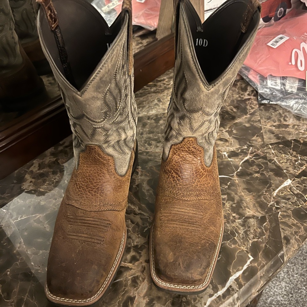 Ariat Brown Leather Cowboy Boots